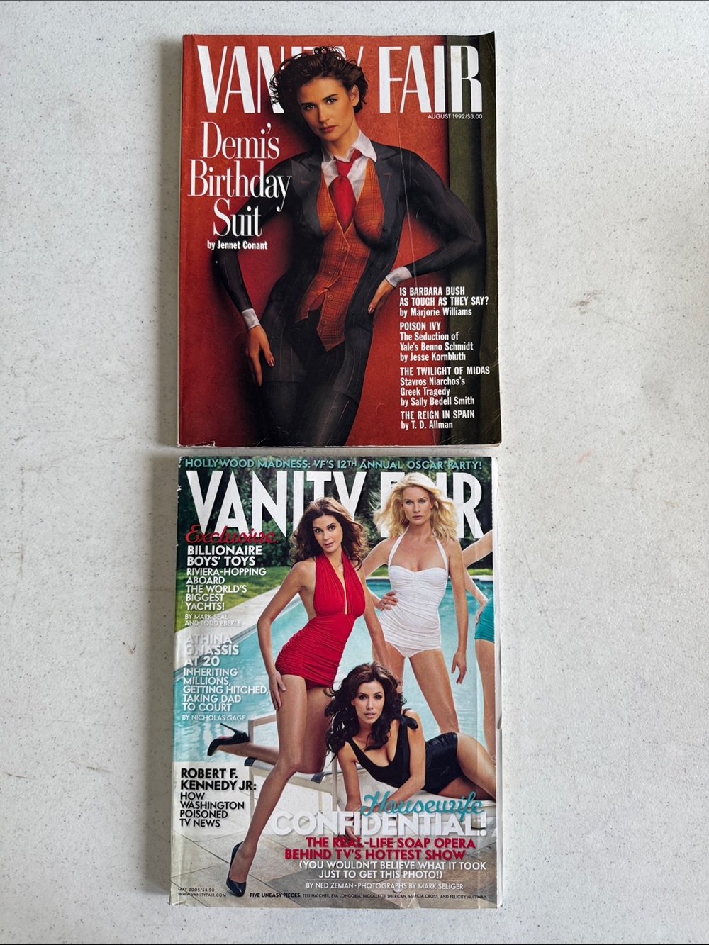 Vanity Fair Magazines -  Demi Moore 1992 ~ Desperate Housewives 2005